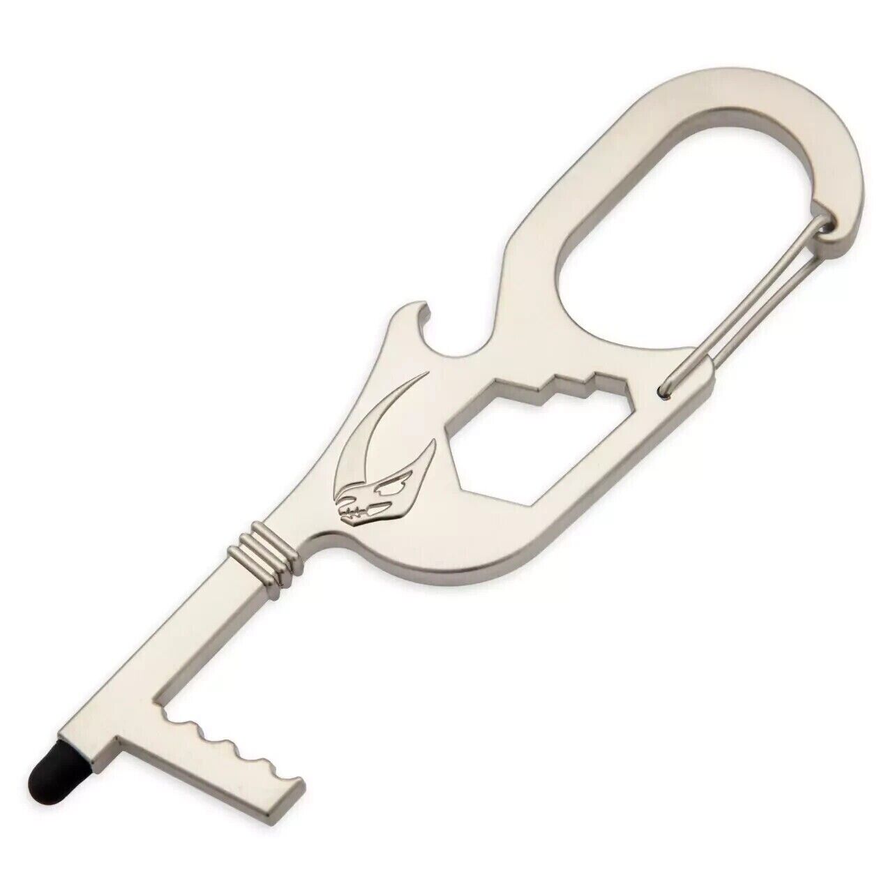 Star Wars Mando Mudhorn Utility Metal Keychain with carabiner, wrench, and stylus, Disney Parks exclusive
